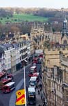 View from St Marys Church Tower in Oxford